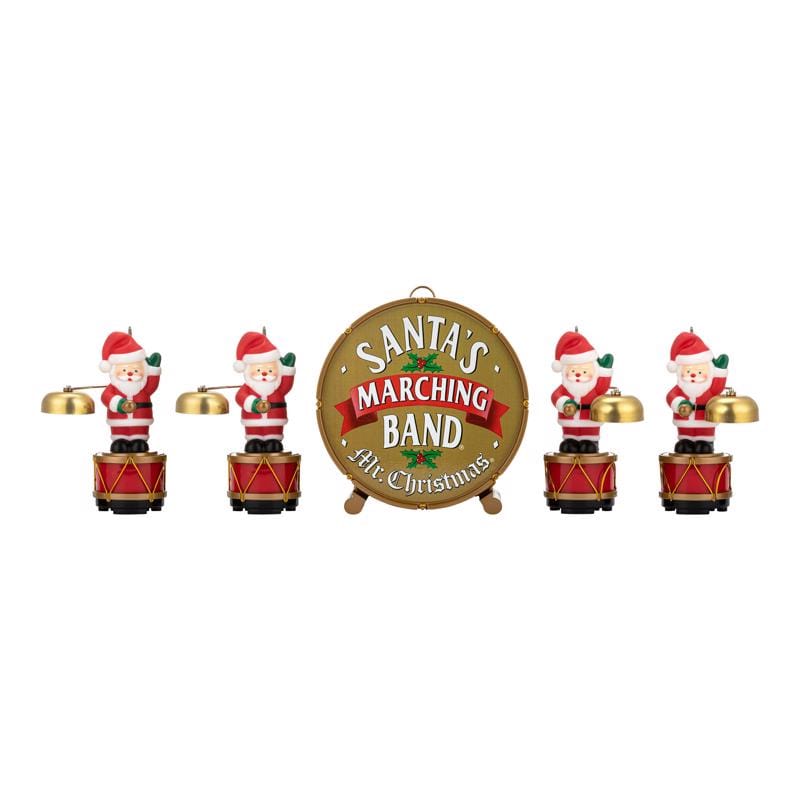 MR. Christmas 11667AC Multicolored Santa's Marching Band Musical Animated Decor