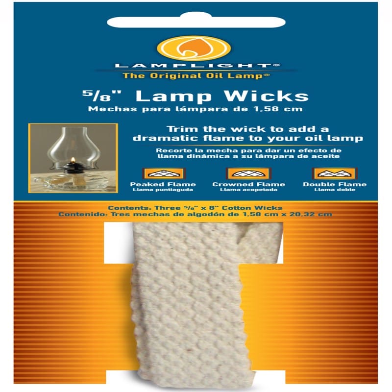 Lamplight Farms 9995 8 in. L Flat Wick Shape Cotton Lamp Wick 3 pk