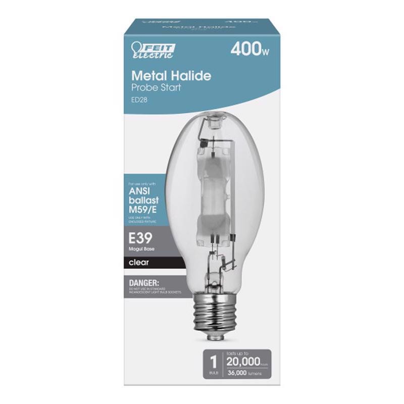 Feit MH400UED28HDRP 400 W ED28 HID Bulb 36000 lm Bright White Metal Halide 1 pk