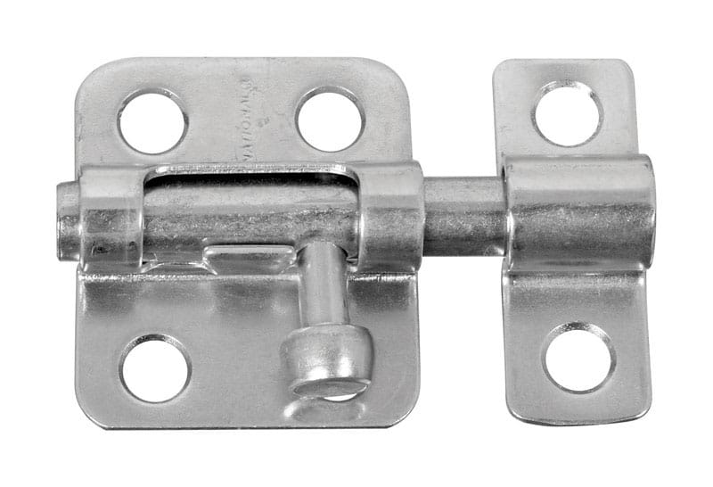 National Hardware N151-225 Zinc-Plated Silver Steel Window Bolt 2 in. L X .75 in. H 1 pk