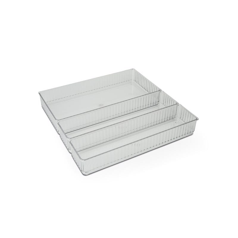 Core Home 62095-AC 2 in. H X 7 in. W X 13 in. D Ceramic/Stainless Steel Drawer Organizer Set