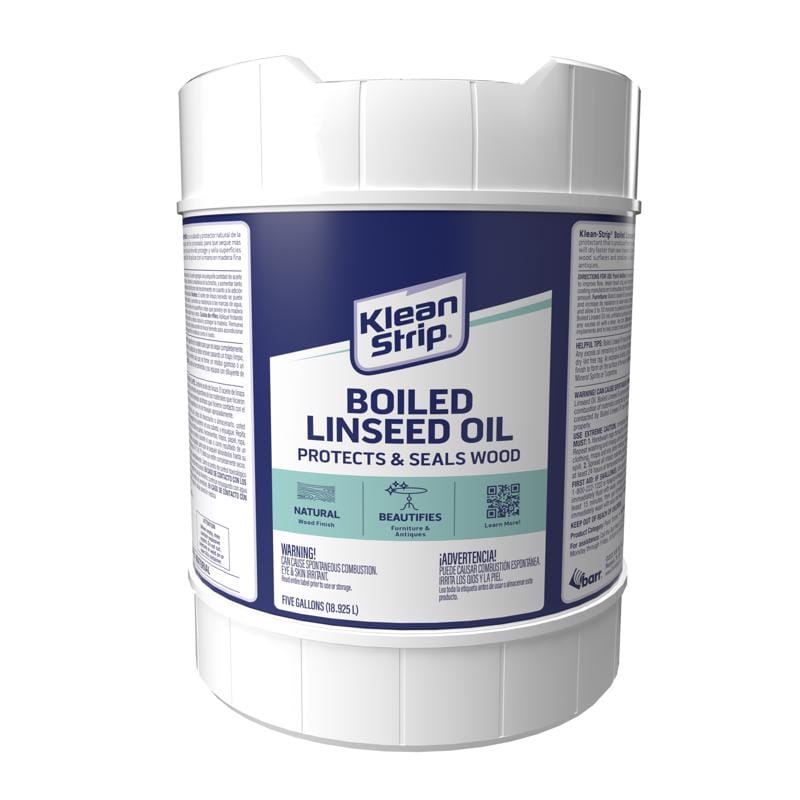 Klean Strip CLO45 Transparent Clear Oil-Based Linseed Oil Modified Alkyd Boiled Linseed Oil 5 gal