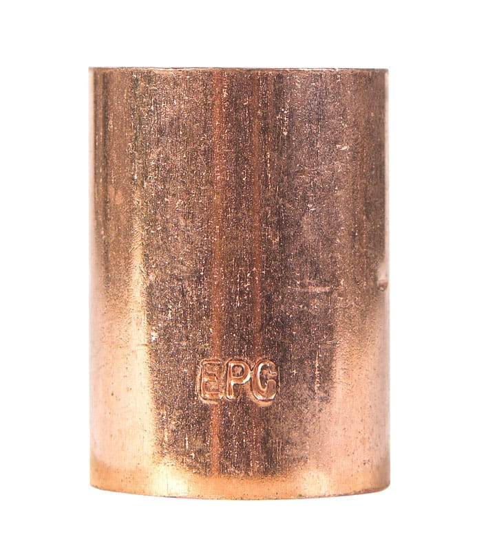 Nibco W00835D 1-1/4 in. Sweat X 1-1/4 in. D Sweat Copper Coupling with Stop 1 pk