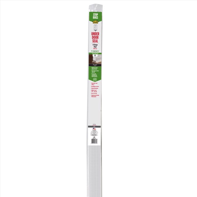 M-D Building Products 40717 DENY White Vinyl Seal For Doors 36 in. L X 2 in.