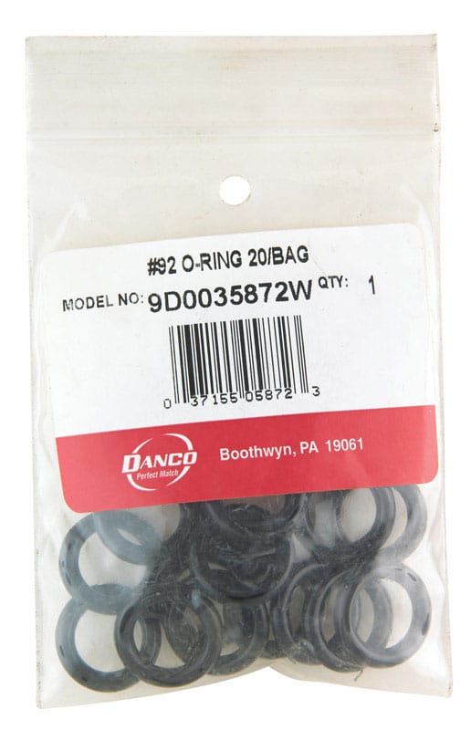 Danco 35872W 3/4 in. D X 1/2 in. D #92 Rubber O-Ring 20 pk