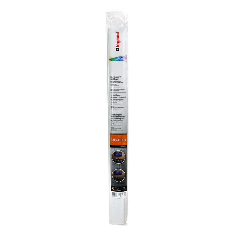 Legrand C30 3 1/2 x 5/8 in. D X 48 in. L Flat Screen TV Cord Cover Kit 1 pk