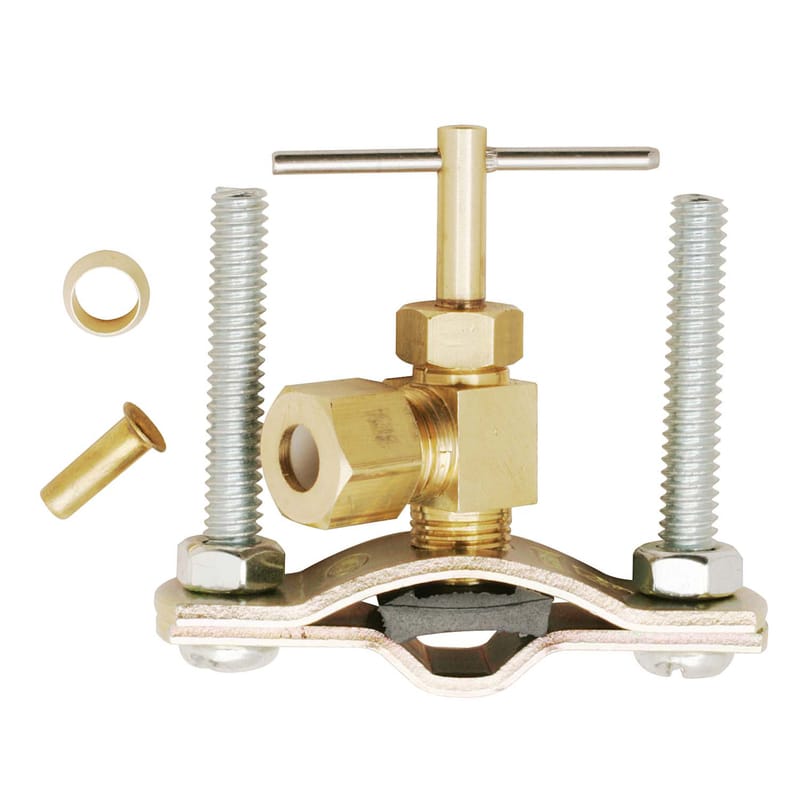 Plumb Pak PP855-2LF 1/4 in. Brass Saddle Valve