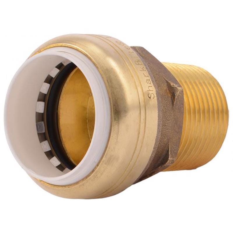 Sharkbite UIP140A Push to Connect 1 in. IPS in. X 1 in. D IPS Brass Connector