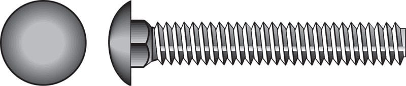 Hillman 812588 3/8 in. X 4-1/2 in. L Hot Dipped Galvanized Steel Carriage Bolt 50 pk