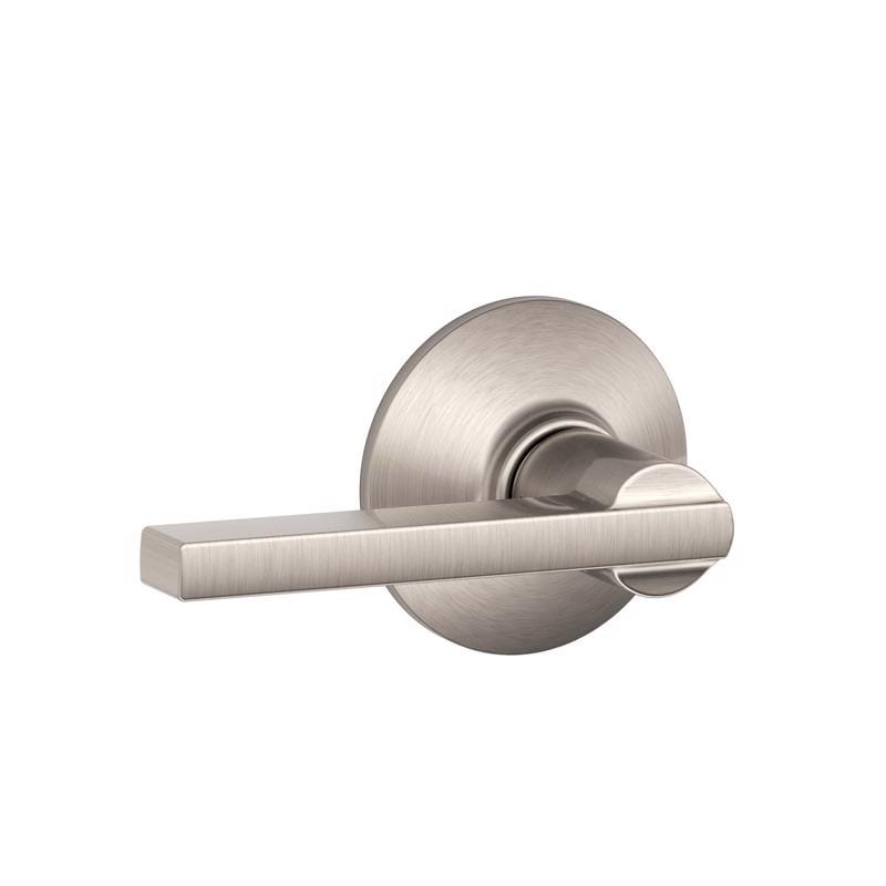 Schlage F10VLAT619 Latitude Satin Nickel Passage Lever
