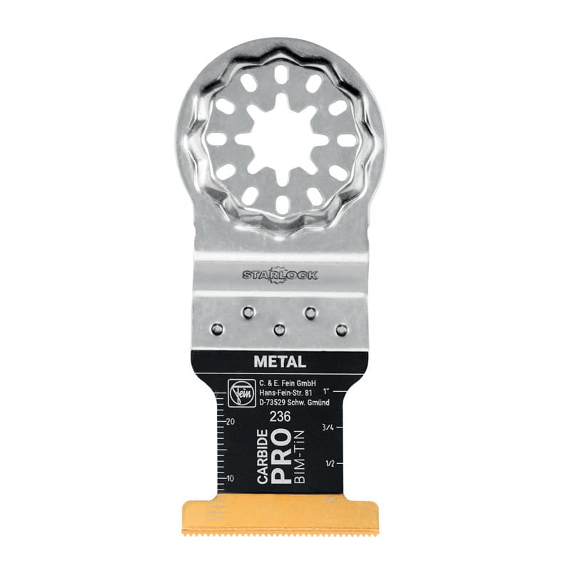 Fein 63502236260 Carbide PRO 1-3/8 in. X 3-1/2 in. L TiN Coated Bi-Metal E-Cut Saw Blade 1 pc