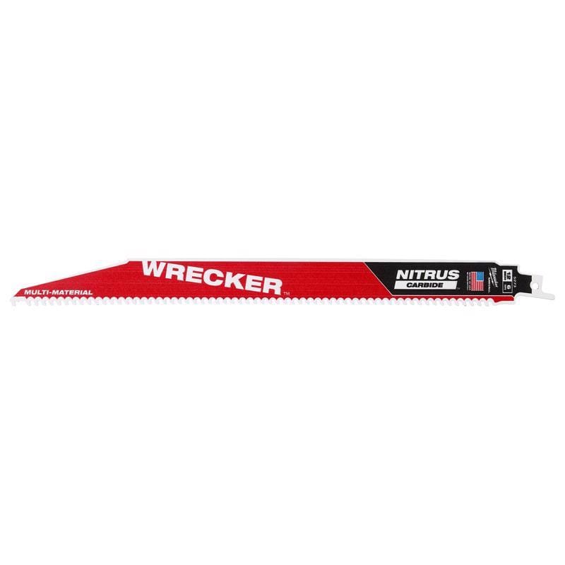 Milwaukee 48-00-5273 Wrecker 12 in. Nitrus Carbide Reciprocating Saw Blade 6 TPI 1 pk