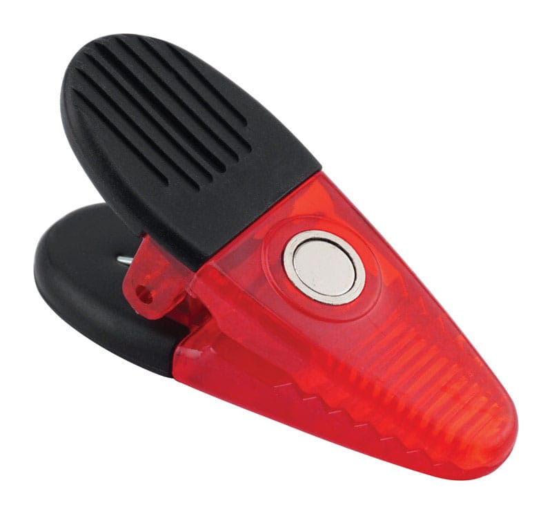Magnet Source 07520 1-5/8 in. L X 1-1/4 in. W Red Magnetic Clips 2 pc