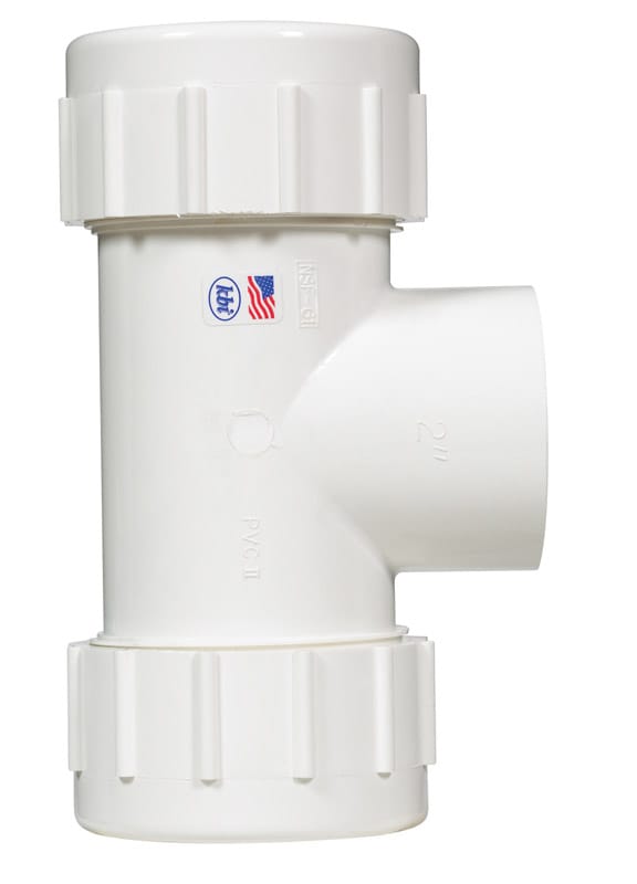 Homewerks 511-48-2-2-2B Schedule 40 2 in. Compression X 2 in. D FPT PVC Tee 1 pk