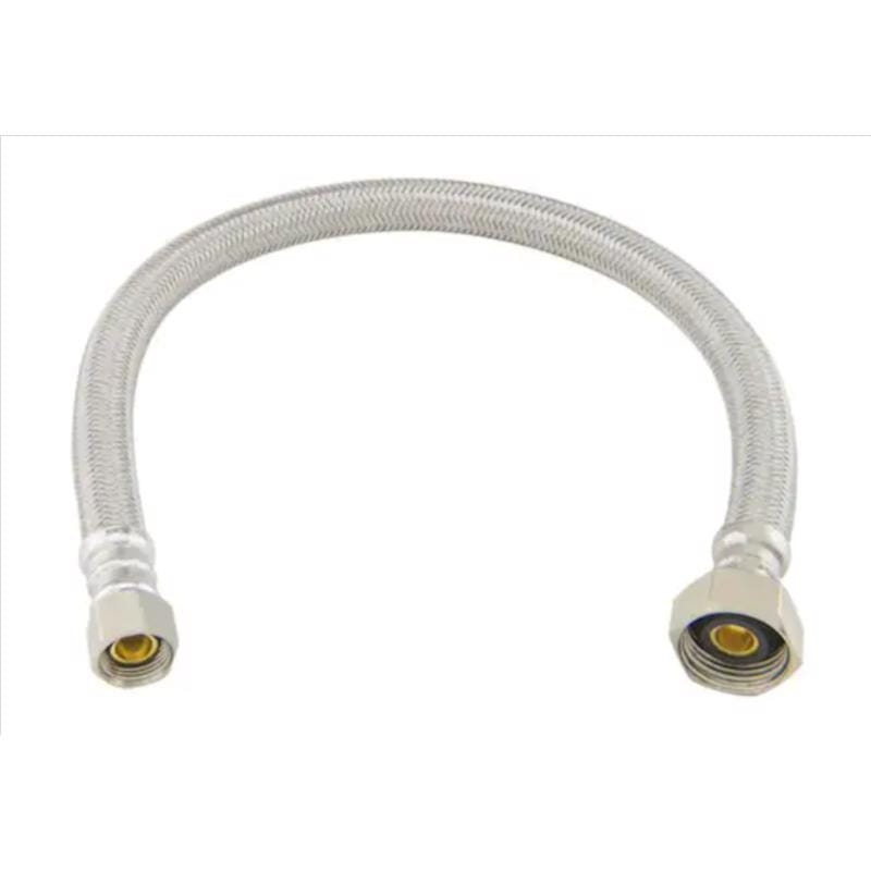 BrassCraft B1-16A-F Speedi Plumb Plus 3/8 in. FIP pc X 1/2 in. D FIP 16 in. Polymer Faucet Supply Line