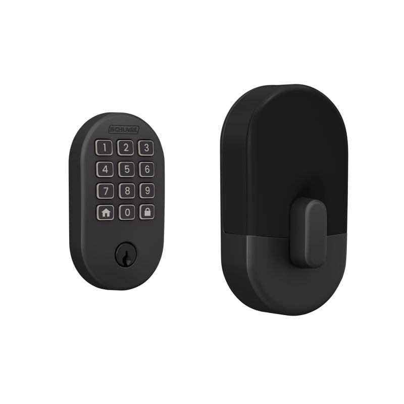Schlage BE459WBVRMN622 Arrive Matte Black Steel Wi-Fi Deadbolt