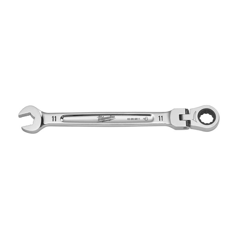 Milwaukee 45-96-9611 11 mm X 11 mm 12 Point Metric Flex Head Combination Wrench 6.75 in. L 1 pc