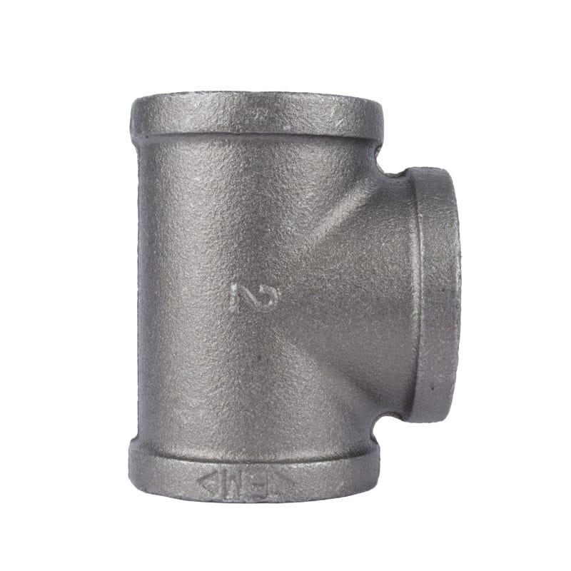 STZ Industries 501560 2 in. FIP each X 2 in. D FIP 2 in. D FIP Black Malleable Iron Tee