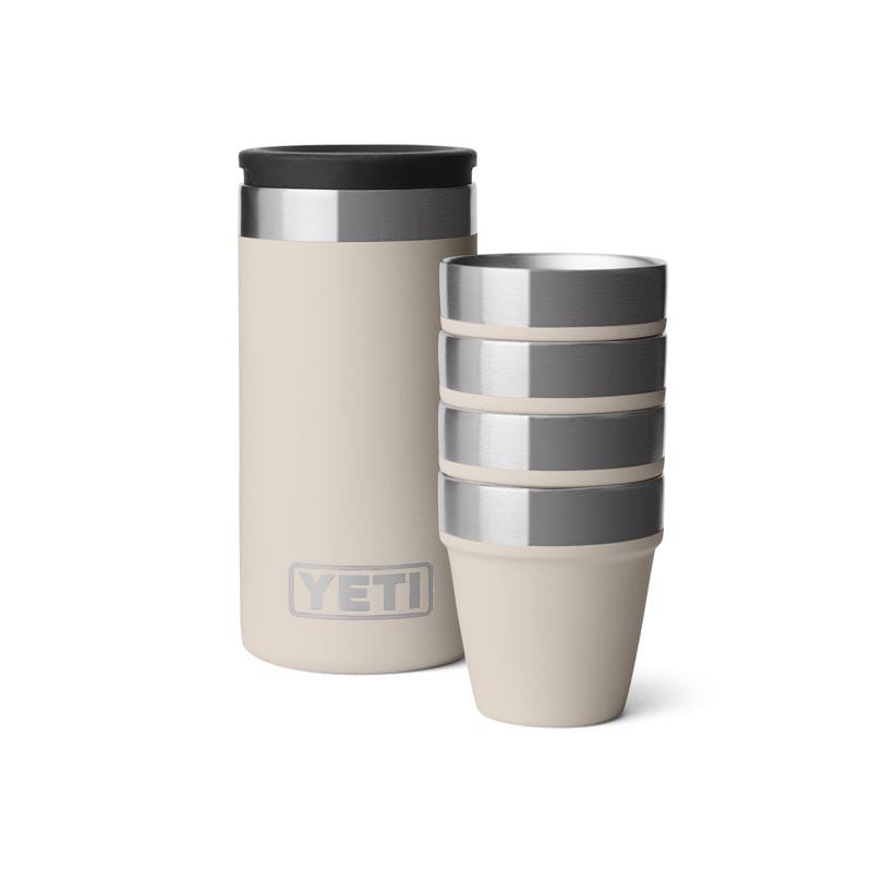 Yeti 21071509025 1.7 oz Cape Taupe Stainless Steel Packable Shot Glass Set