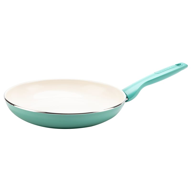 GreenPan CC002634-001 Rio Ceramic Coated Aluminum Fry Pan 10 in. Turquoise