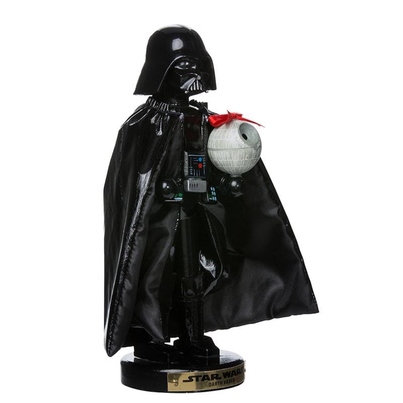 Kurt S. Adler SW6152L Star Wars Black Darth Vader Holding Death Star Nutcracker 10 in.