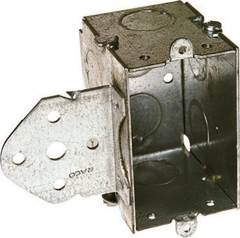 Raco 502 12-1/2 cu in Rectangle Steel 1 gang Switch Box Gray