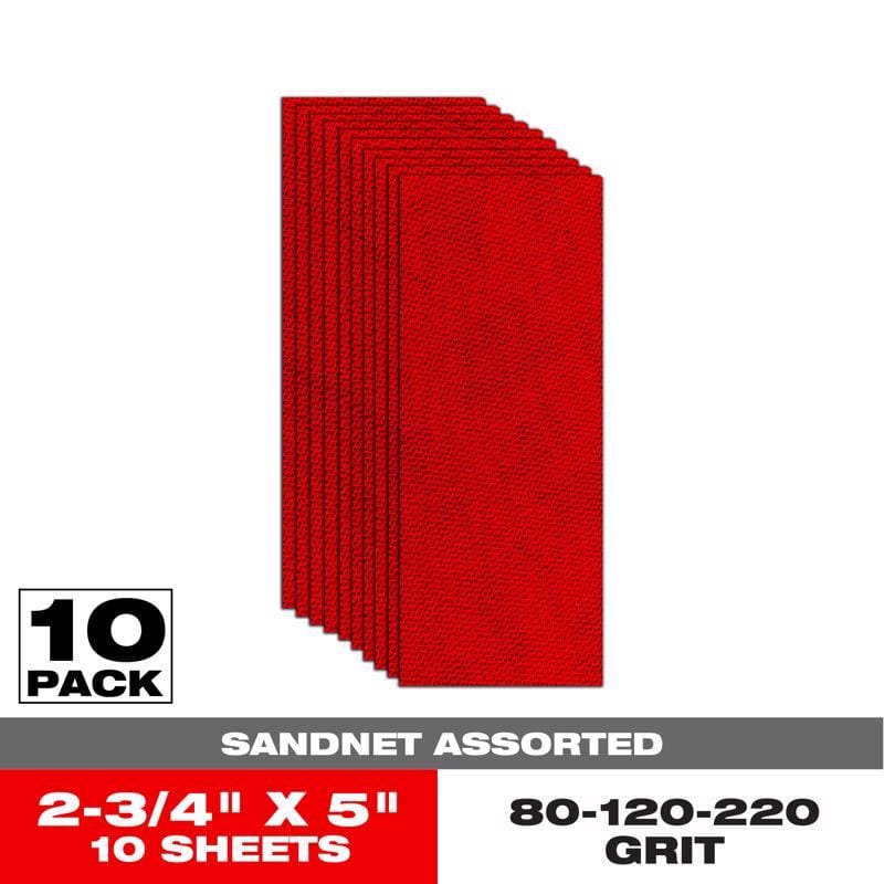 Diablo DND234ASTS10N SandNet 5 in. L X 2-3/4 in. W Assorted Grit Assorted Block Hand Sanding Pad