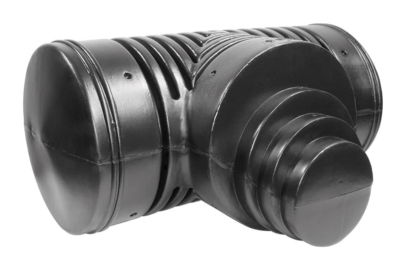 Advanced Drainage Systems 0644AA 6 in. Snap X 6 in. D Snap Polyethylene 16 in. Tee 1 pk