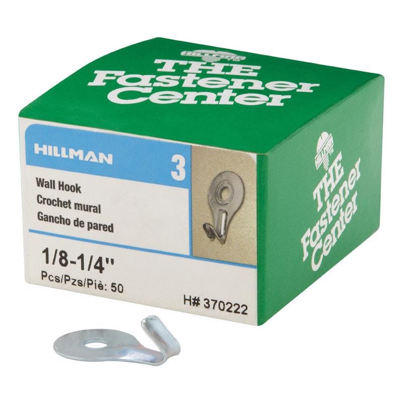 Hillman 370222 Zinc Silver Classic Utility Hooks 5 lb 50 pc