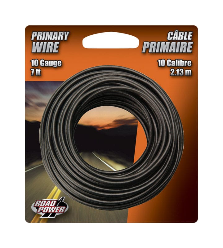 Coleman Cable 55671833 7 ft. Stranded 10 Ga. Primary Wire Black