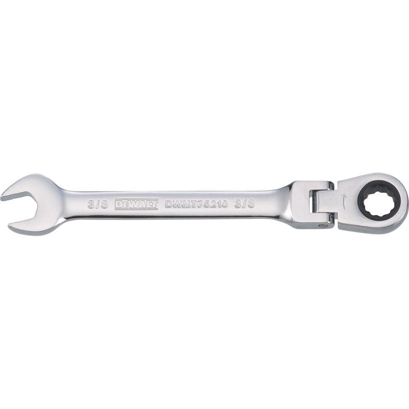 Dewalt DWMT75210OSP 3/8 in. X 3/8 in. 12 Point SAE Flex Head Combination Wrench 5.34 in. L 1 pc