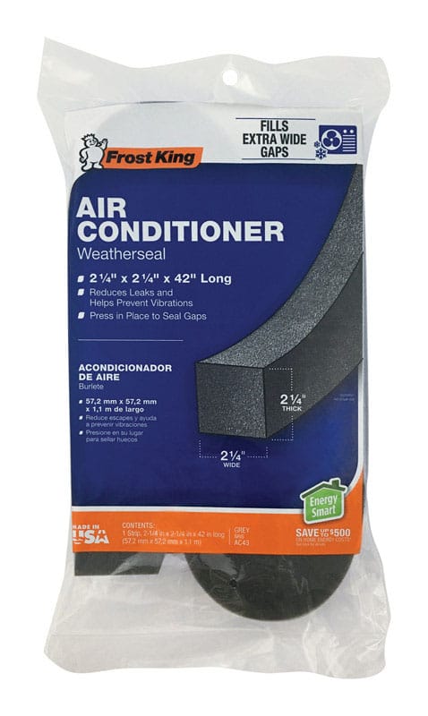 Frost King AC43H Gray Poly Foam Weather Seal For Air Conditioners 42 in. L X 2.25 in.