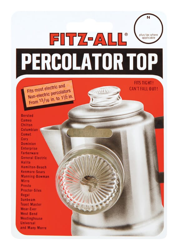 Fitz-All 55700 Glass Replacement Percolator Top Clear