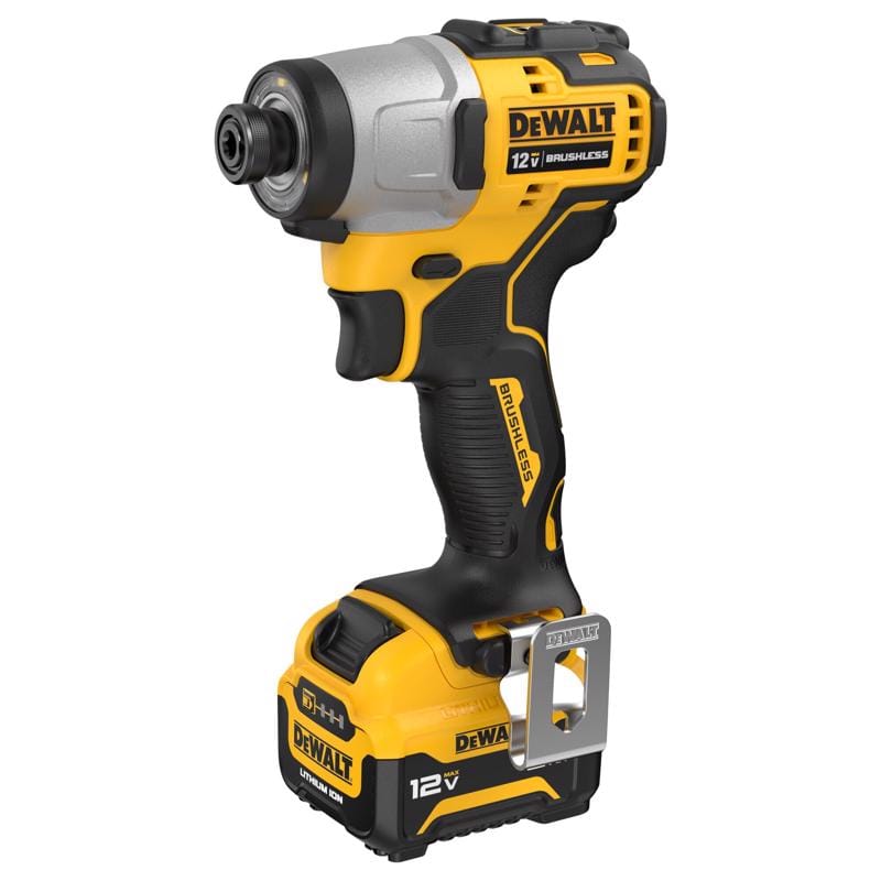 Dewalt DCF801J1 12V MAX XTREME 1/4 in. Cordless Brushless 3-Speed Impact Driver Kit (Battery & Charger)