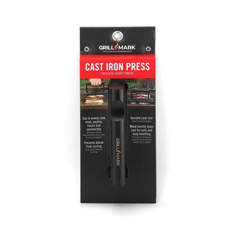 Grill Mark 08821ACE Black Cast Iron/Wood Meat Press