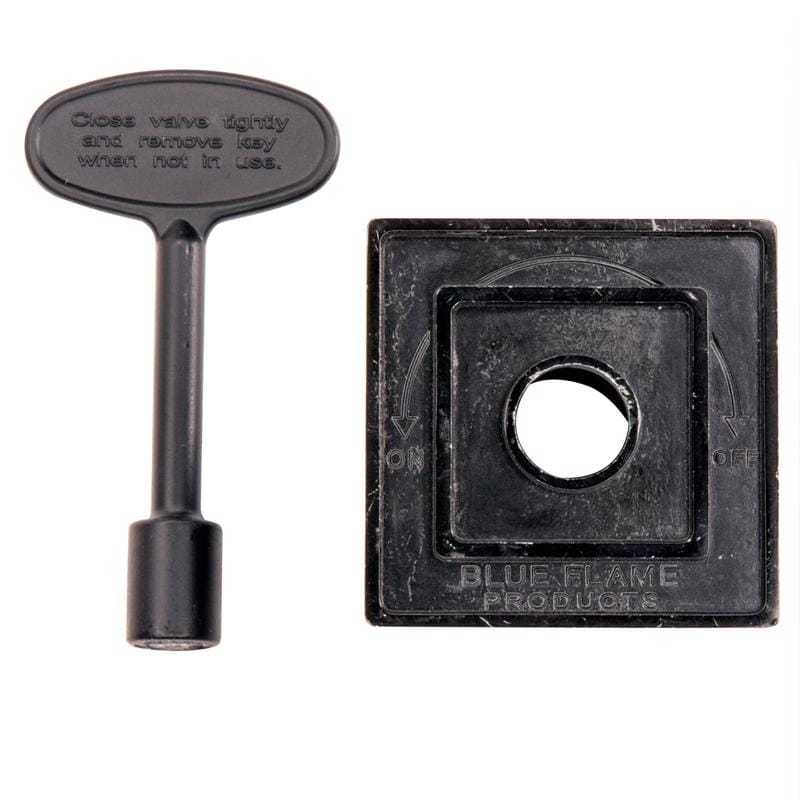 Blue Flame BF.DKS.0505 Black Flat Zinc Gas Valve Flange Kit