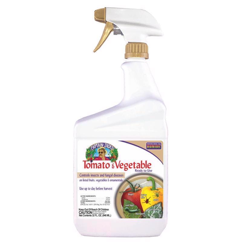 Bonide 6886 Tomato & Vegetable 3 in 1 Organic 3 in 1 Garden Insect Spray Liquid 32 oz