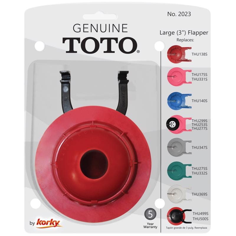 Korky 2023BP Genuine TOTO 3 inch Universal Toilet Flapper
