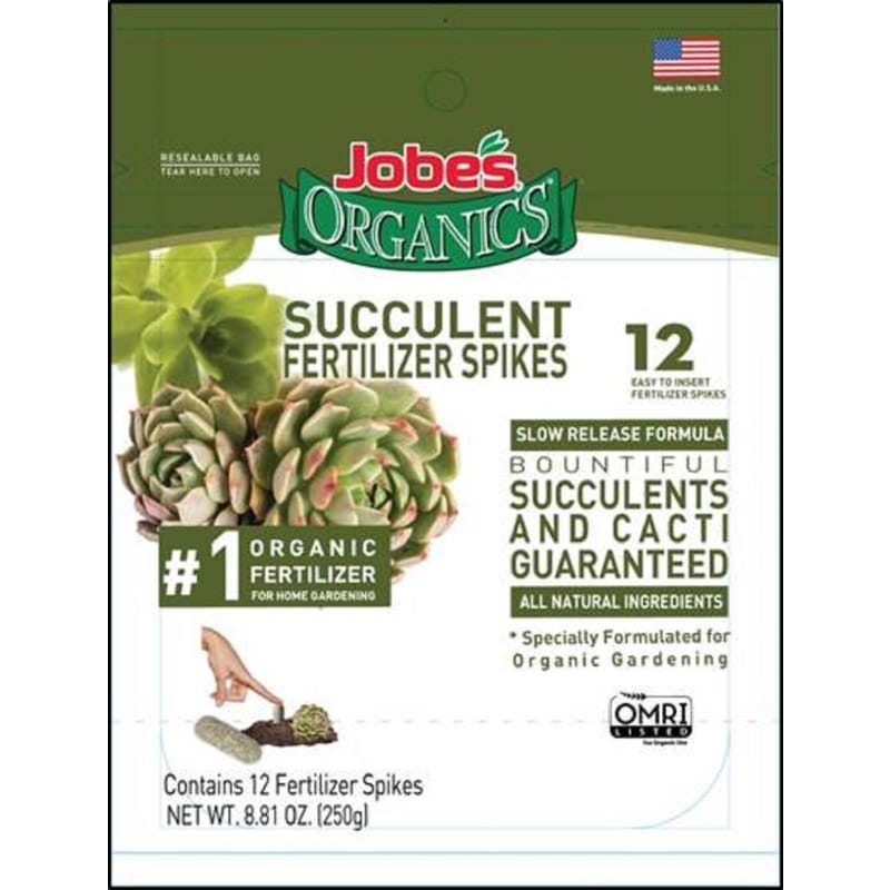 Jobe'S 06703 Organic Succulents 2-8-8 Plant Fertilizer 12 pk