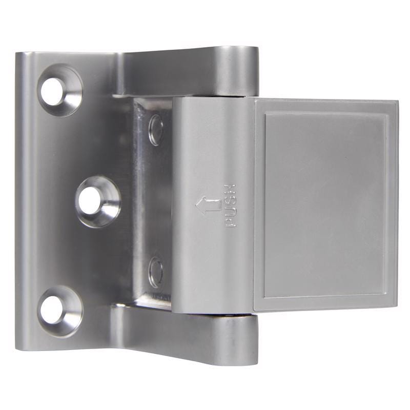 Brinks BC40092 Zinc Satin Chrome Silver Door Stop Mounts to base trim 2.75 in.