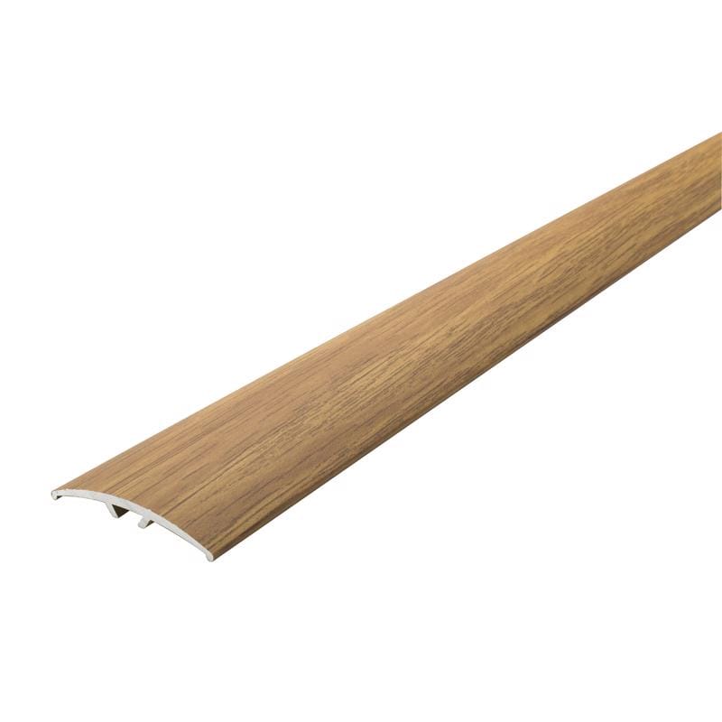 M-D Building Products 46141 METAL DECOR 0.5 in. H X 1.5 in. W X 36 in. L Oak Aluminum Floor Transition