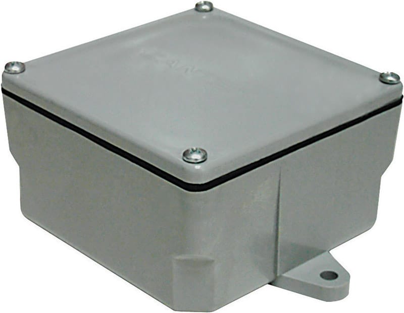 Cantex 5133710U New and Old Work Square PVC 1 gang Junction Box Gray