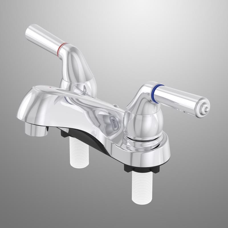 Home Plus 4522613CB Chrome Contemporary Centerset Bathroom Sink Faucet 4 in.