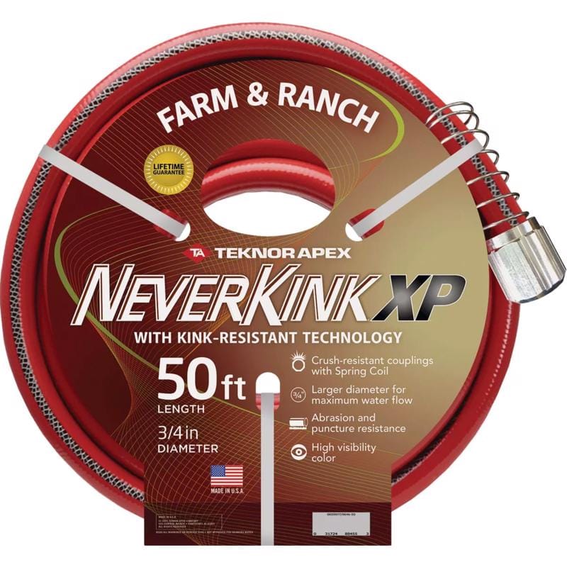 Teknor Apex 9846 50 NeverKink Farm & Ranch 3/4 in. D X 50 ft. L Heavy Duty Garden Hose