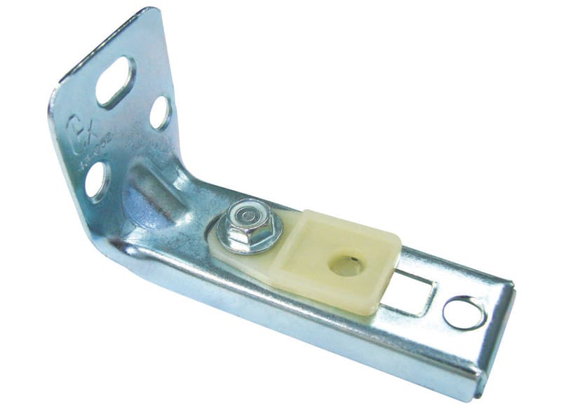 Barton Kramer 2080C 2-7/8 in. L Mill Silver Steel Bi-Fold Door Pivot Jamb Bracket 2 pk