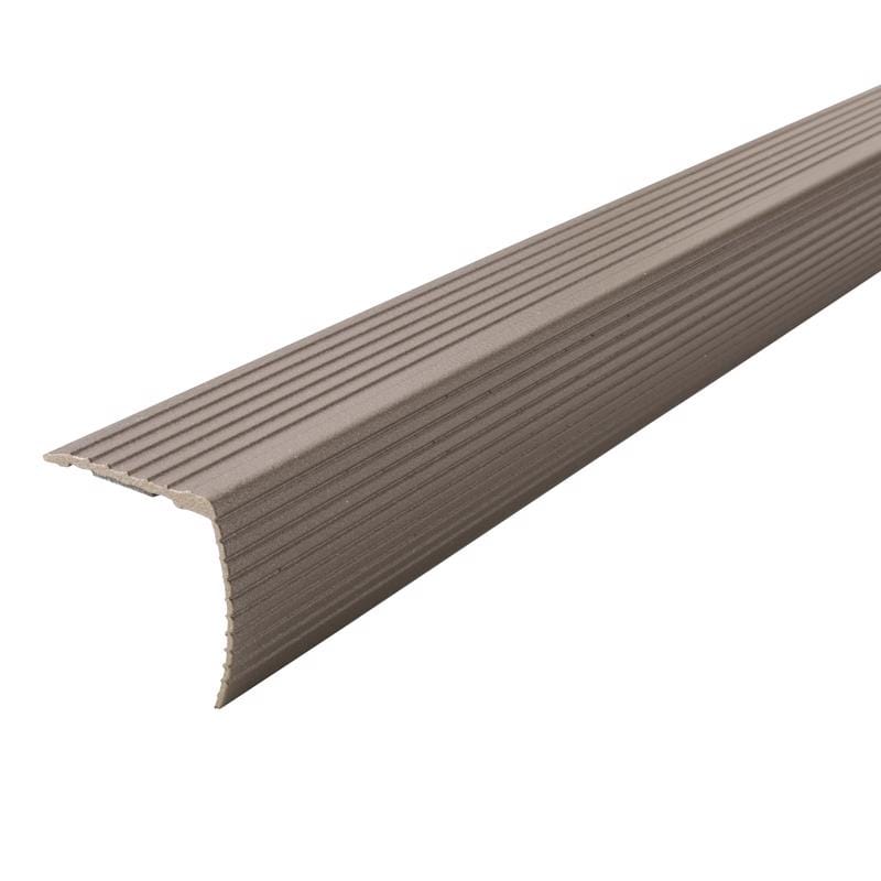 M-D Building Products 43311 CINCH 1.125 in. H X 1.125 in. W X 36 in. L Prefinished Spice Aluminum Stair Ed