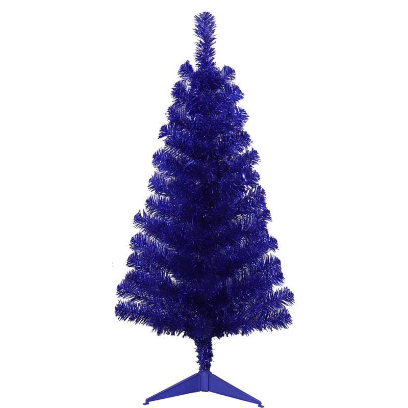 Giftwares GW24-X107B 3 ft. Full Tinsel Blue Christmas Tree