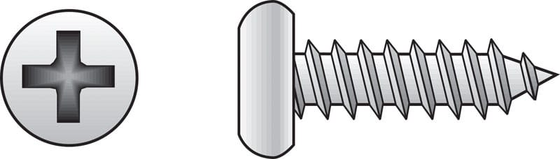 Hillman 0823308 No. 12 Ga. X 1/2 in. L Phillips Pan Head Sheet Metal Screws 100 pk