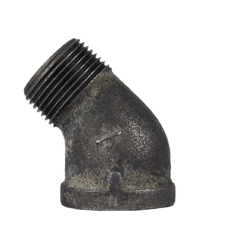 STZ Industries 501533 1 in. MIP X 1 in. D FIP Black Malleable Iron 2.5 in. L 45 degree Street Elbow