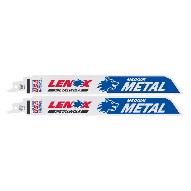 Lenox 24907T9118R METALWOLF 9 in. Bi-Metal WAVE EDGE Reciprocating Saw Blade 18 TPI 2 pk